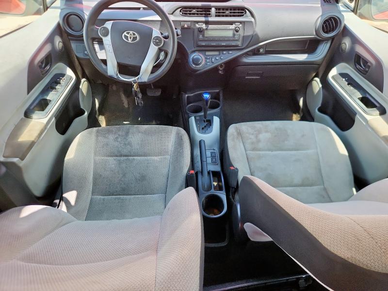 JTDKDTB33C1001471 - 2012 TOYOTA PRIUS C ORANGE photo 8