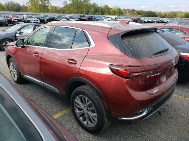 LRBAZLR49ND162435 - 2022 BUICK ENVISION PREFERRED RED photo 2