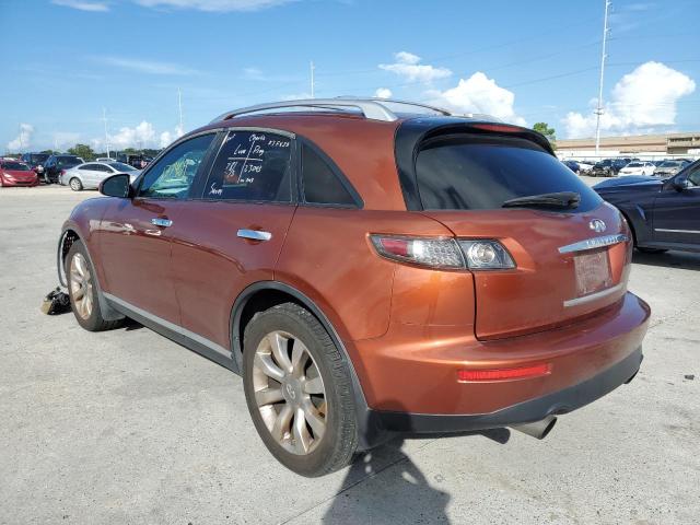 JNRAS08W57X203443 - 2007 INFINITI FX35 ORANGE photo 3