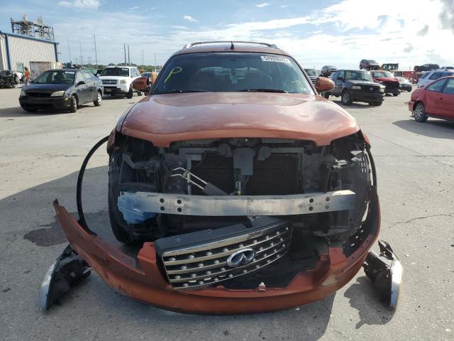 JNRAS08W57X203443 - 2007 INFINITI FX35 ORANGE photo 9