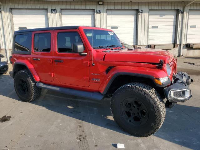 1C4HJXEN3LW198250 - 2020 JEEP WRANGLER U SAHARA RED photo 4