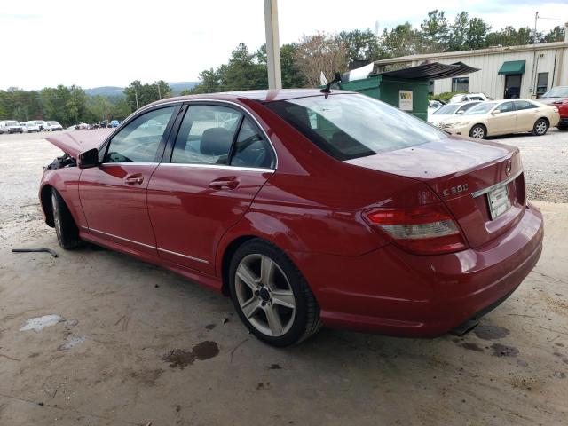 WDDGF5EB9BA473452 - 2011 MERCEDES-BENZ C 300 RED photo 2