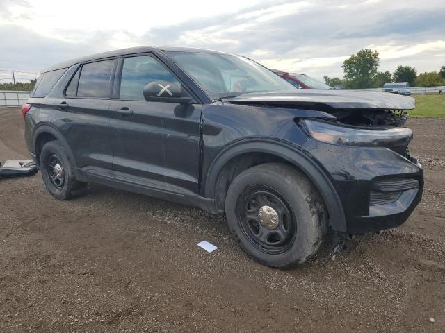 1FM5K8AB9MGA42836 - 2021 FORD EXPLORER POLICE INTERCEPTOR შავი ფოტო 4