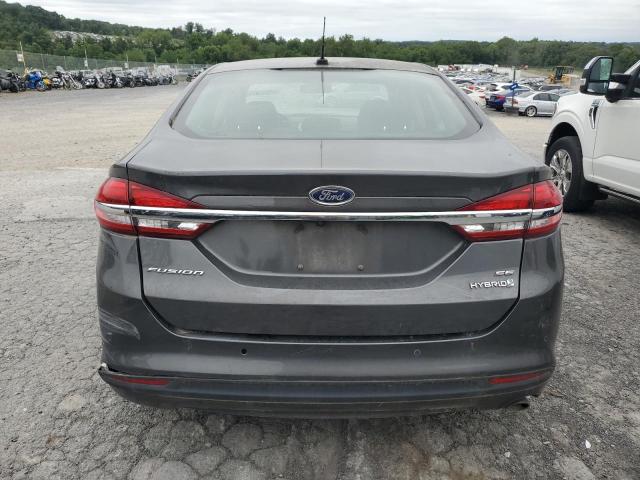 3FA6P0LU5JR259143 - 2018 FORD FUSION SE HYBRID გრაფიტი ფოტო 6