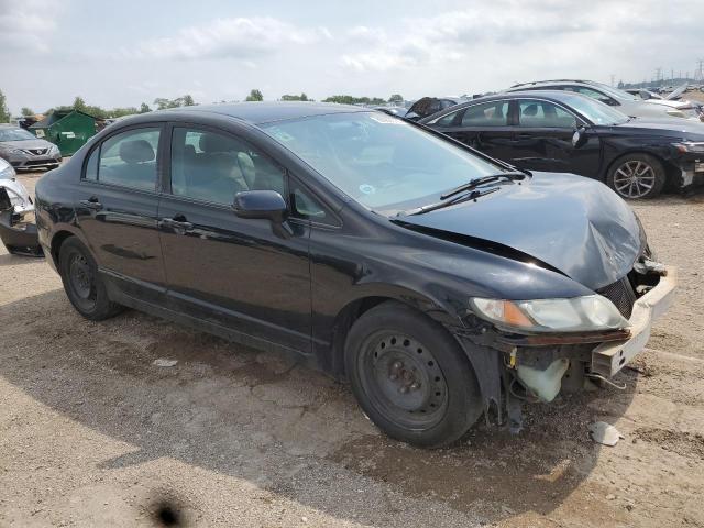 19XFA1F50BE050102 - 2011 HONDA CIVIC LX BLACK photo 4