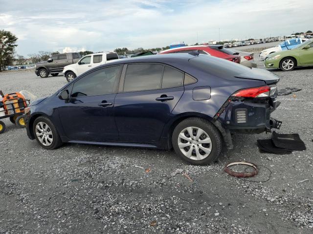 5YFEPMAE3MP158377 - 2021 TOYOTA COROLLA LE BLUE photo 2