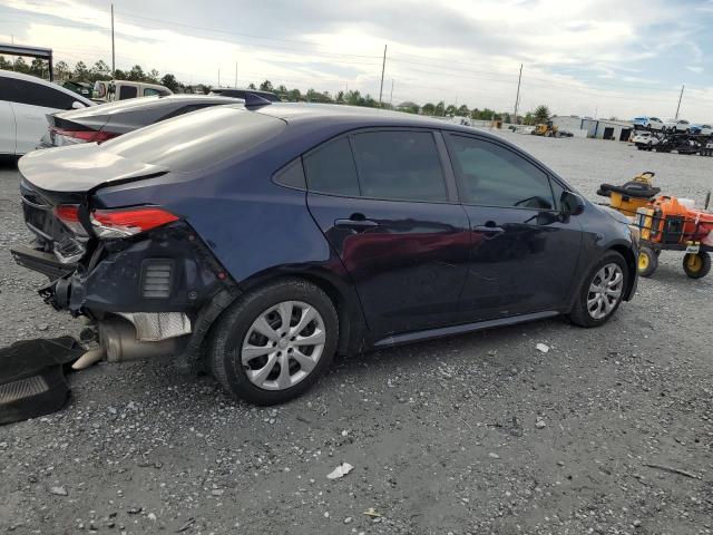 5YFEPMAE3MP158377 - 2021 TOYOTA COROLLA LE BLUE photo 3