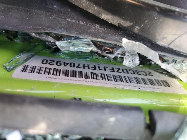 2C3CDZFJ1FH704920 - 2015 DODGE CHALLENGER R/T SCAT PACK GREEN photo 12