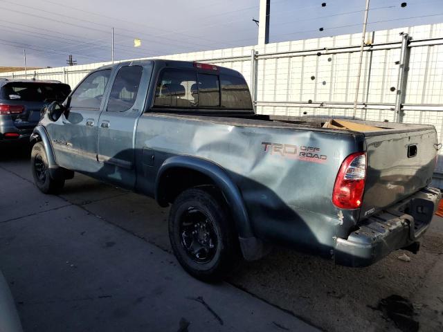 5TBBT44136S478700 - 2006 TOYOTA TUNDRA ACCESS CAB SR5 BLUE photo 2