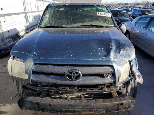 5TBBT44136S478700 - 2006 TOYOTA TUNDRA ACCESS CAB SR5 BLUE photo 5