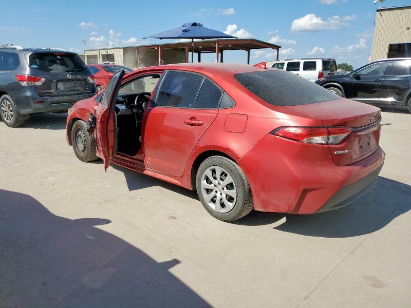 5YFEPRAE4LP118577 - 2020 TOYOTA COROLLA LE წითელი ფოტო 2