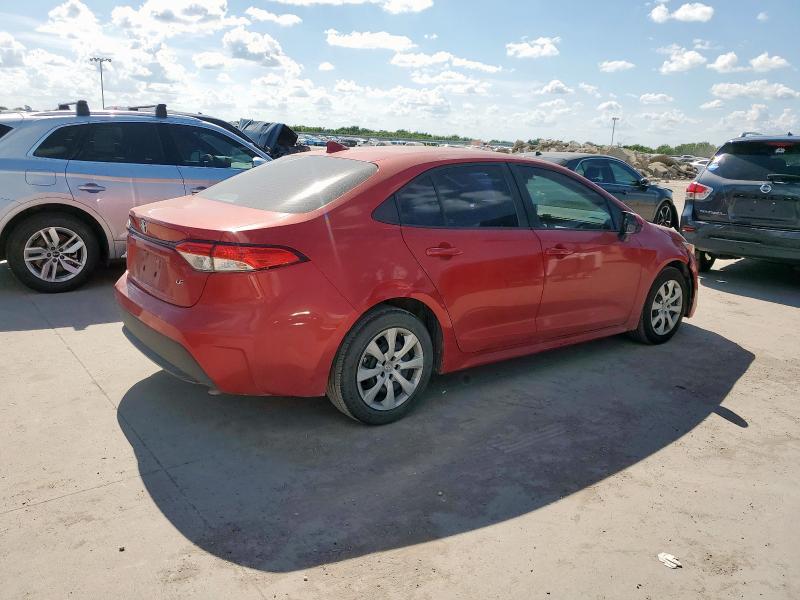 5YFEPRAE4LP118577 - 2020 TOYOTA COROLLA LE წითელი ფოტო 3