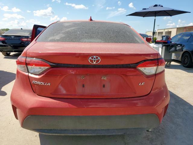 5YFEPRAE4LP118577 - 2020 TOYOTA COROLLA LE წითელი ფოტო 6