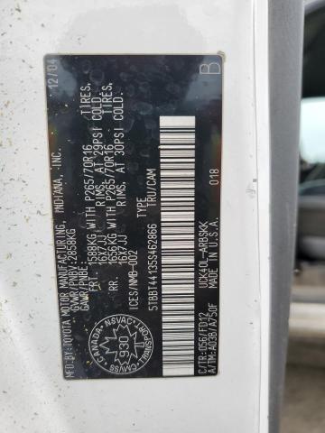 5TBBT44135S462866 - 2005 TOYOTA TUNDRA ACCESS CAB SR5 WHITE photo 12