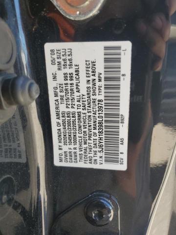 5J6YH18398L013978 - 2008 HONDA ELEMENT LX BLACK photo 13