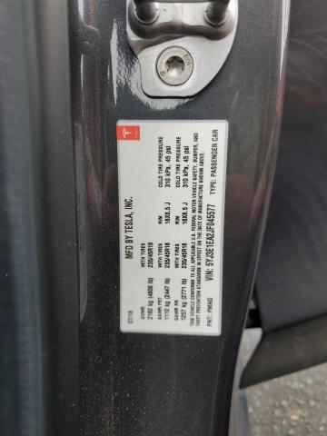 5YJ3E1EA2JF045577 - 2018 TESLA MODEL 3 Graphite photo 12