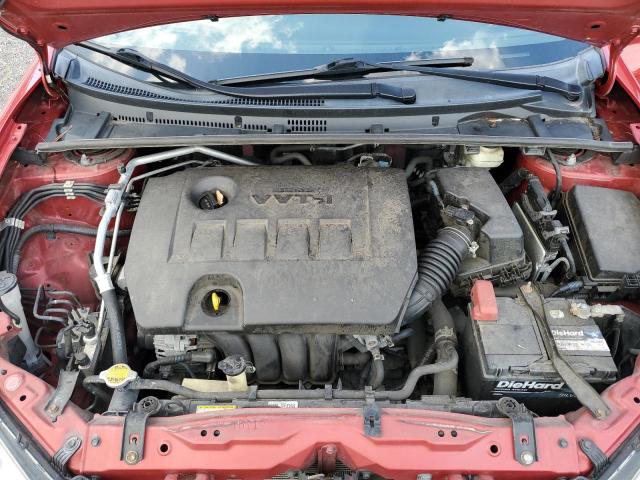 2T1BURHEXFC444471 - 2015 TOYOTA COROLLA L RED photo 11