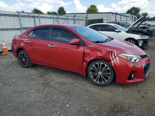 2T1BURHEXFC444471 - 2015 TOYOTA COROLLA L RED photo 4