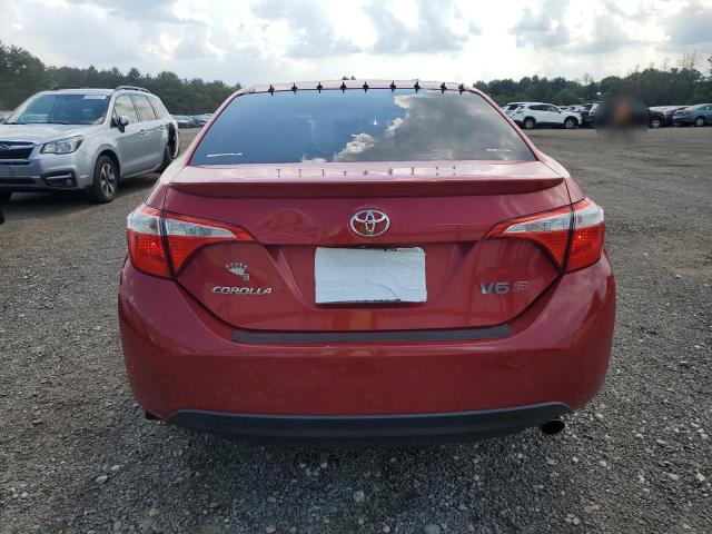 2T1BURHEXFC444471 - 2015 TOYOTA COROLLA L RED photo 6