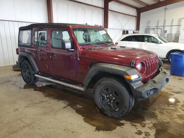 1C4HJXDG6MW721183 - 2021 JEEP WRANGLER U SPORT BURGUNDY photo 4