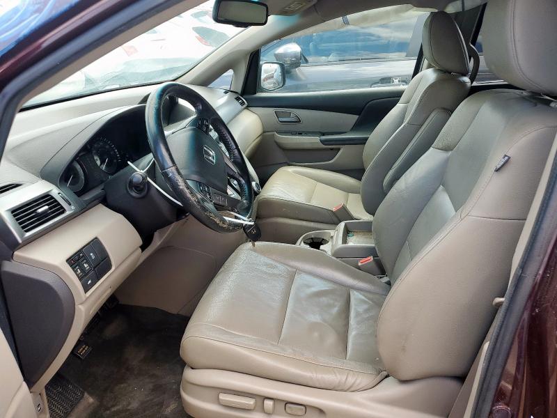 5FNRL5H64BB032569 - 2011 HONDA ODYSSEY EXL BURGUNDY photo 7