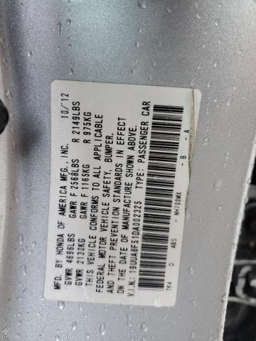 19UUA8F51DA002325 - 2013 ACURA TL TECH 银色 照片 12