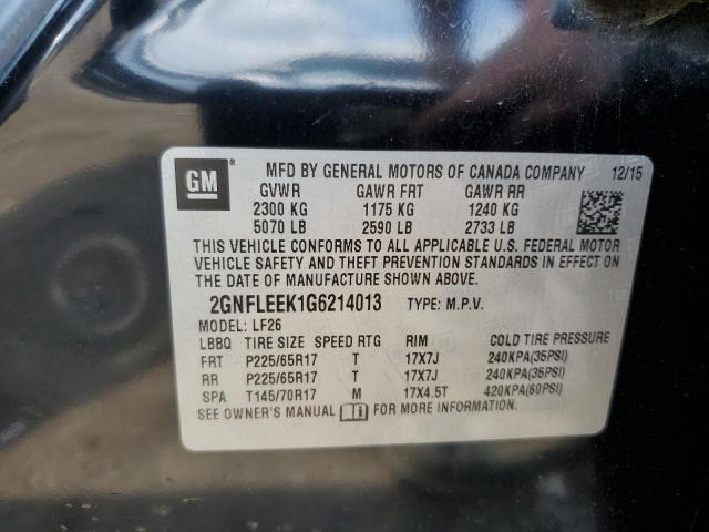 2GNFLEEK1G6214013 - 2016 CHEVROLET EQUINOX LS Schwarz Foto 13