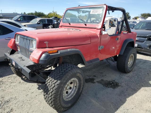 2J4FY39T5LJ523924 - 1990 JEEP WRANGLER / ISLANDER RED photo 1