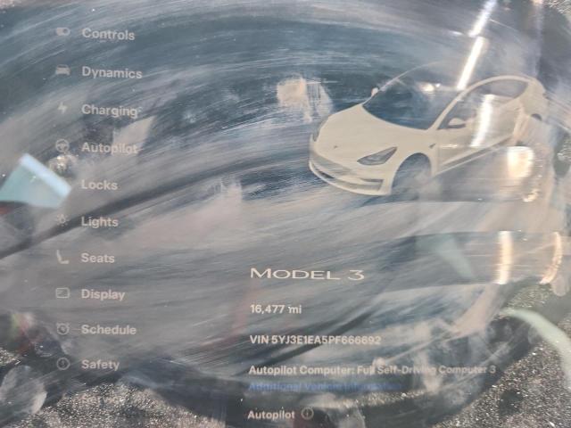 5YJ3E1EA5PF666692 - 2023 TESLA MODEL 3 Ağ foto 9