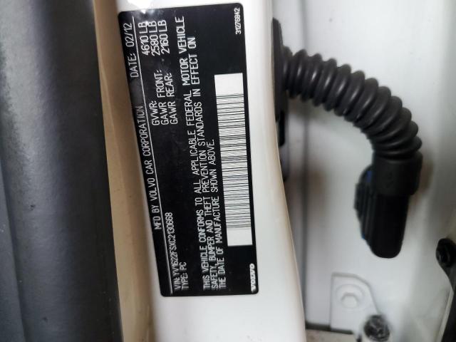 YV1622FSXC2130668 - 2012 VOLVO S60 T5 WHITE photo 13
