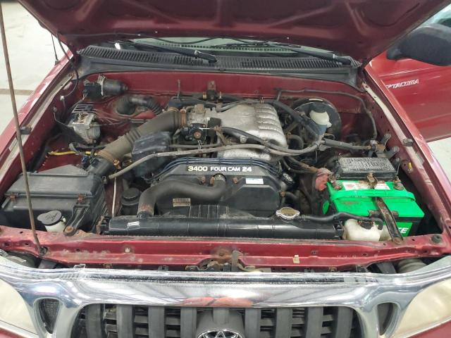 5TEGN92N34Z318276 - 2004 TOYOTA TACOMA DOUBLE CAB PRERUNNER RED photo 11