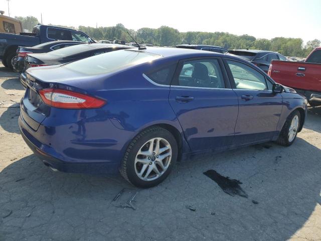 3FA6P0H74GR313382 - 2016 FORD FUSION SE BLUE photo 3