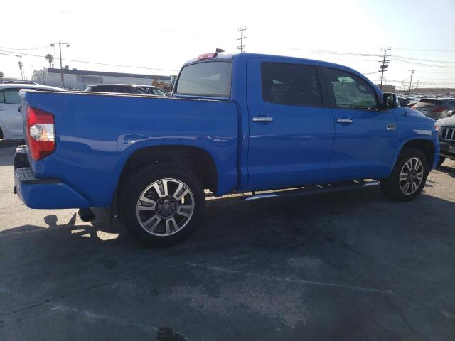 5TFAY5F14LX948648 - 2020 TOYOTA TUNDRA CREWMAX 1794 BLUE photo 3