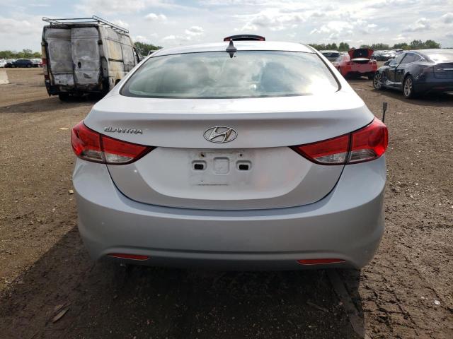 5NPDH4AE0CH099129 - 2012 HYUNDAI ELANTRA GLS SILVER photo 6