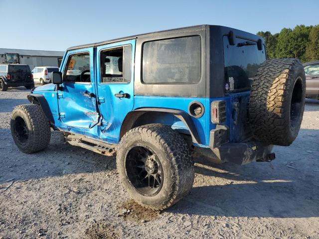 1C4BJWDG2FL572128 - 2015 JEEP WRANGLER UNLIMITED SPORT BLUE photo 2