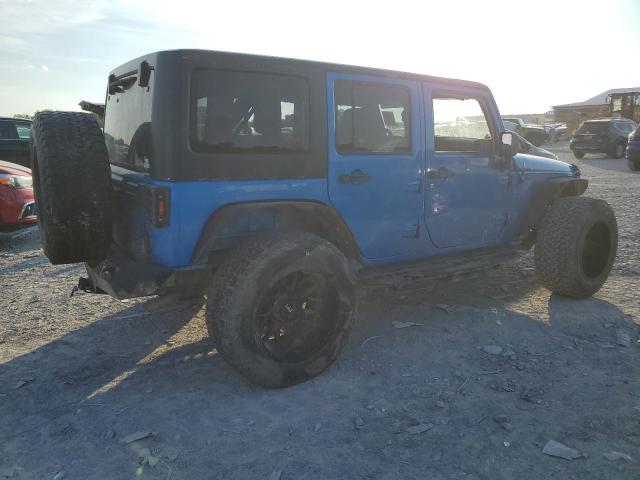 1C4BJWDG2FL572128 - 2015 JEEP WRANGLER UNLIMITED SPORT BLUE photo 3
