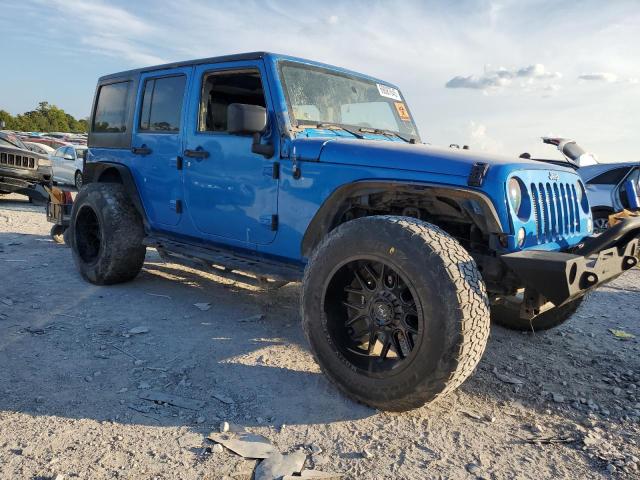1C4BJWDG2FL572128 - 2015 JEEP WRANGLER UNLIMITED SPORT BLUE photo 4