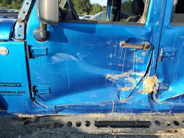 1C4BJWDG2FL572128 - 2015 JEEP WRANGLER UNLIMITED SPORT BLUE photo 7