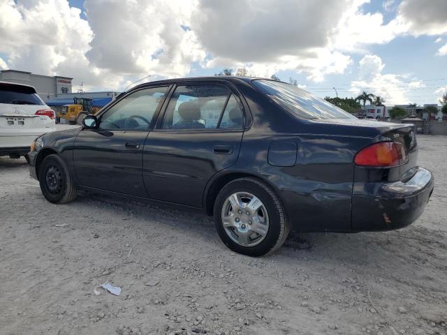 1NXBR12E61Z551455 - 2001 TOYOTA COROLLA CE BLACK photo 2