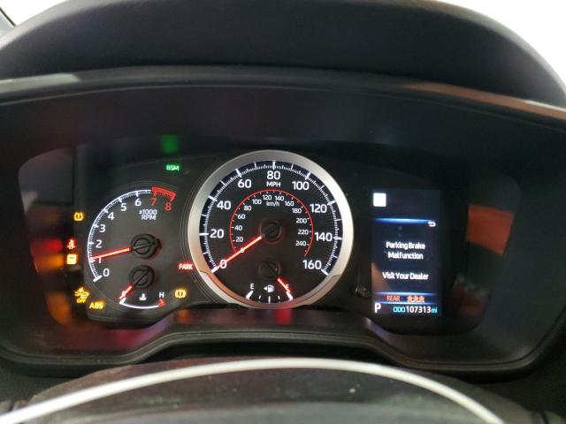 JTDP4RCEXLJ037988 - 2020 TOYOTA COROLLA SE GRAY photo 9