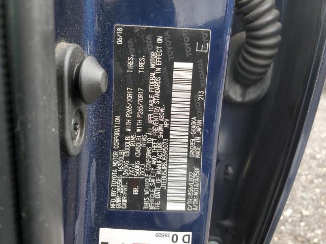 JTEBU5JR8J5595073 - 2018 TOYOTA 4RUNNER SR5/SR5 PREMIUM Mavi foto 13