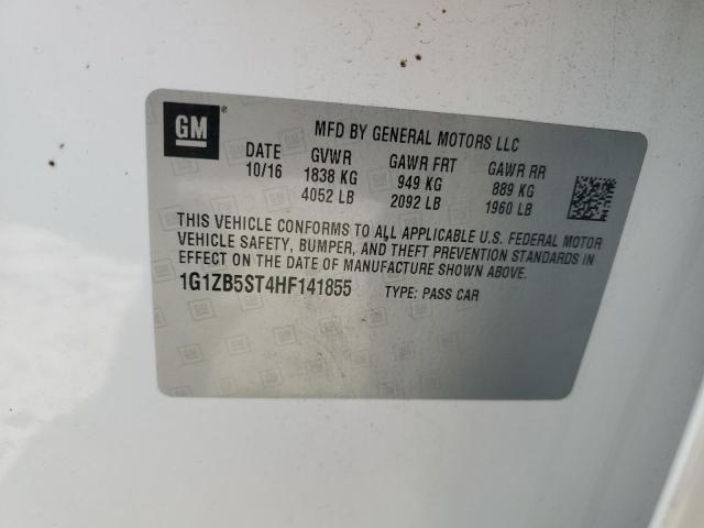 1G1ZB5ST4HF141855 - 2017 CHEVROLET MALIBU LS WHITE photo 12