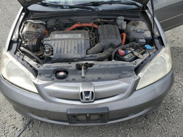 JHMES956X5S000308 - 2005 HONDA CIVIC HYBRID ნაცრისფერი ფოტო 11