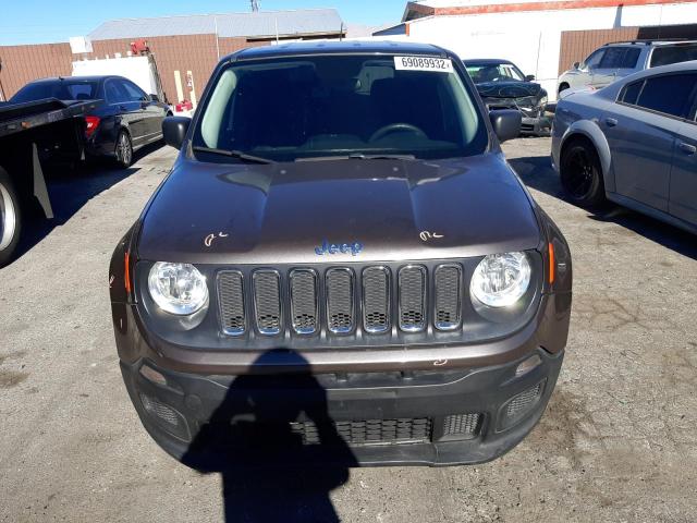 ZACCJAAB4HPF81721 - 2017 JEEP RENEGADE SPORT Մոխրագույն լուսանկար 5