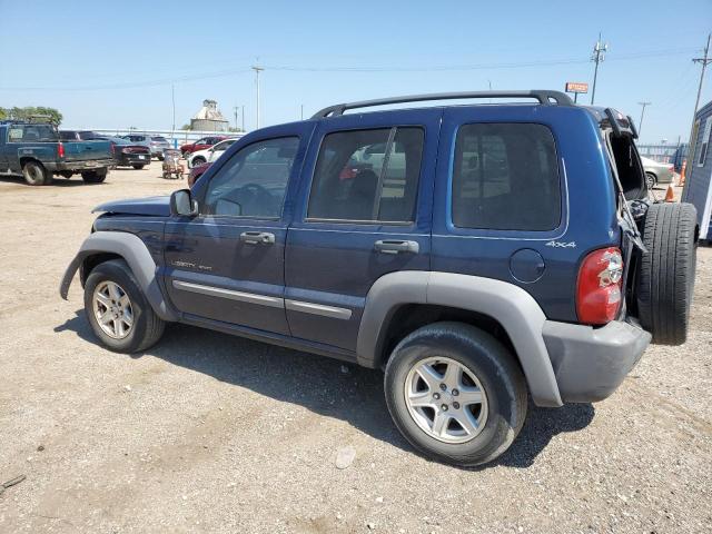 1J8GL48K32W128762 - 2002 JEEP LIBERTY SPORT BLUE photo 2