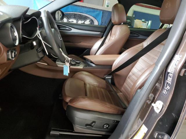 ZASFAKNN2J7C12339 - 2018 ALFA ROMEO STELVIO TI SPORT BROWN photo 7