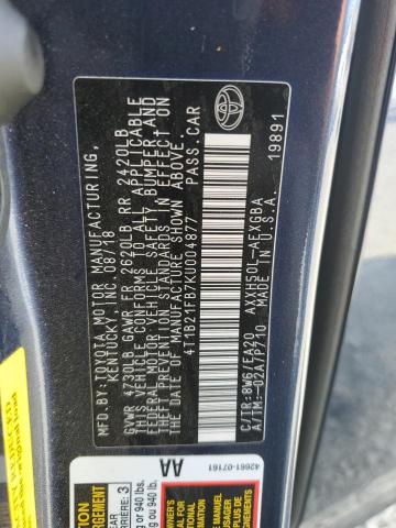 4T1B21FB7KU004877 - 2019 TOYOTA AVALON XLE Mavi foto 13