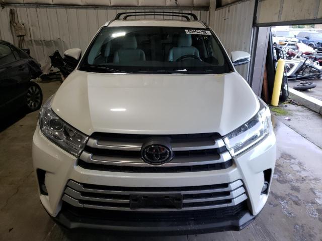 5TDJZRFH0KS571239 - 2019 TOYOTA HIGHLANDER SE WHITE photo 5