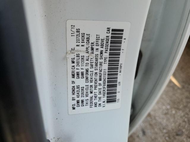 1HGCR3F88DA015011 - 2013 HONDA ACCORD EXL WHITE photo 13