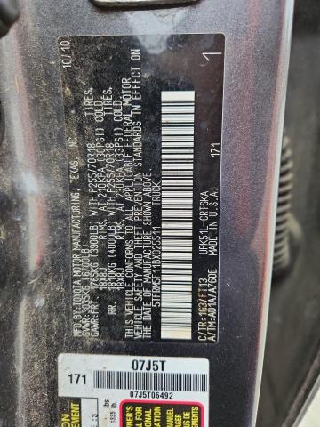 5TFRM5F11BX025511 - 2011 TOYOTA TUNDRA DOUBLE CAB SR5 GRAY photo 12